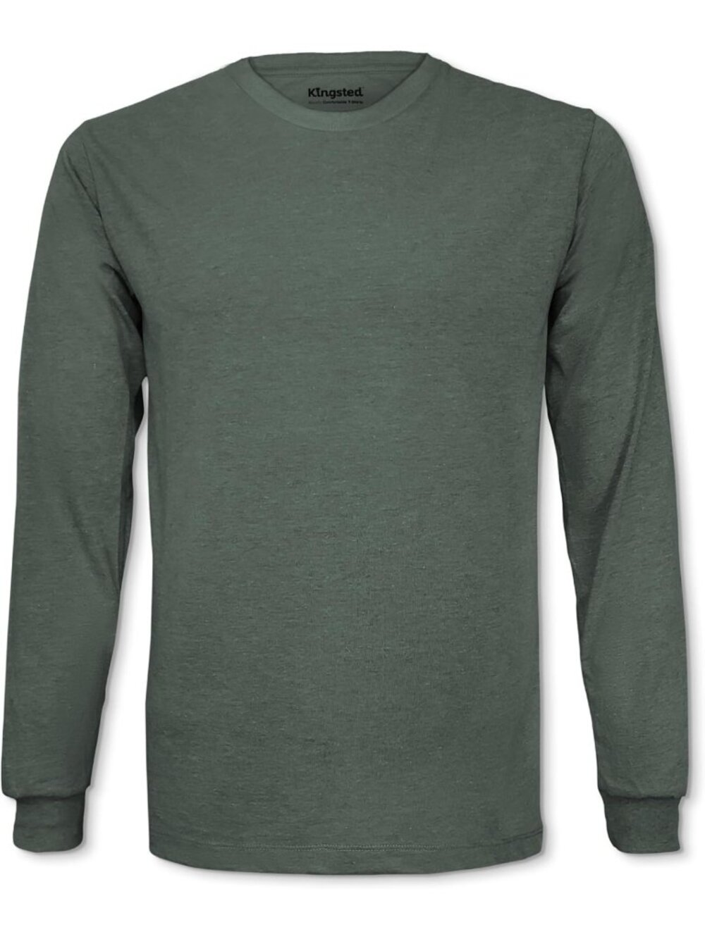 Kingsted Long Sleeve Shirts for Men - Soft Cotton Blend Crewneck T-Shirts